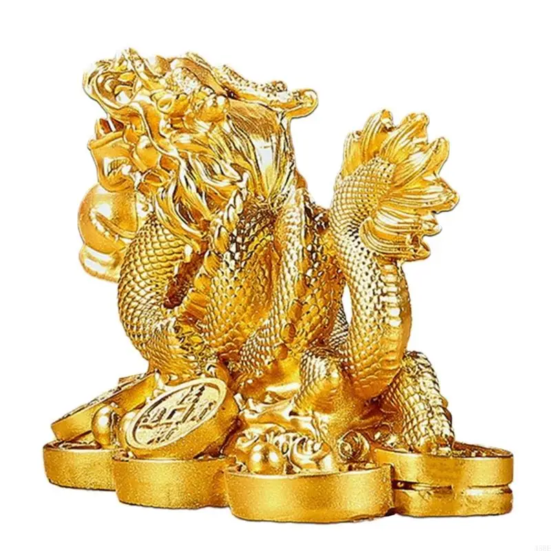 45be Patung Patung Naga Emas Cina Patung menarik perhatian dan melindungi rumah Anda, hadiah yang bagus untuk teman dan keluarga