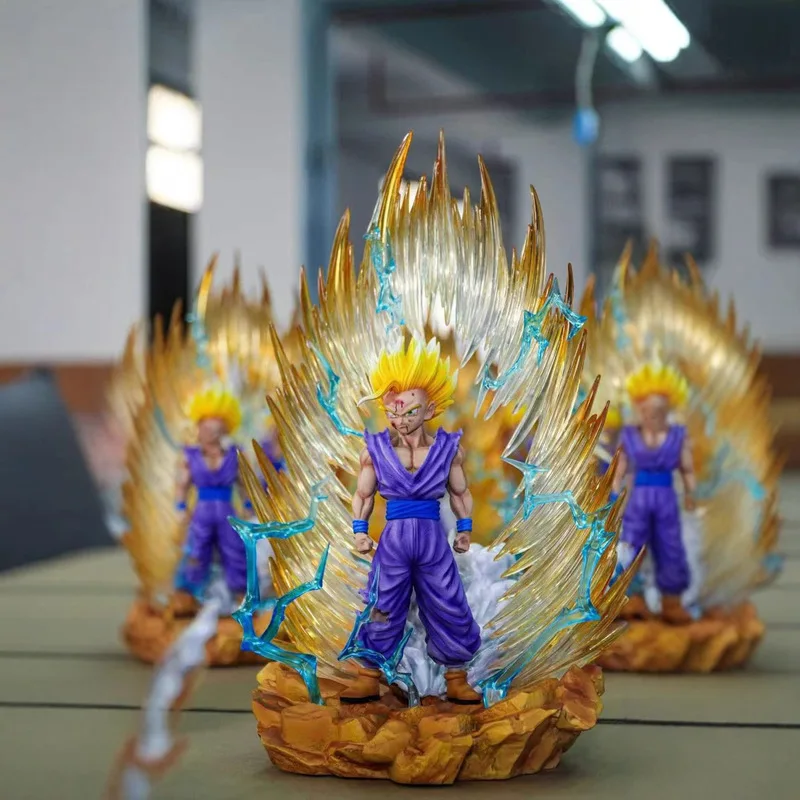 Estatua Jt de Dragon Ball, Super Er Son Gohan, talla grande de doble cabeza, reemplazo de doble cuerpo/modelo luminoso de juguete