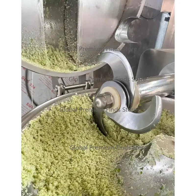Fully Automatic Industrial Meat Emulsifying Bowl Cutter Stainless Steel Blades 220/380V for Meatballs Sausages-for Processing