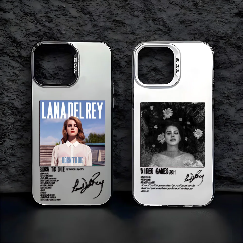 Candy Matte Shockproof Back Cover Phone Case For Singer Lana Del Rey Poster iPhone 16 15 14 13 12 11 Pro Max X XR XSMAX 8 7 Plus