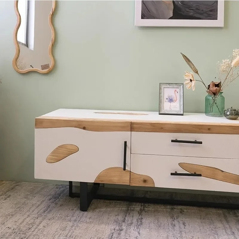 Mobile TV, soggiorno, deposito domestico dal pavimento al soffitto, armadietto, mobile laterale integrato, antico moderno e semplice