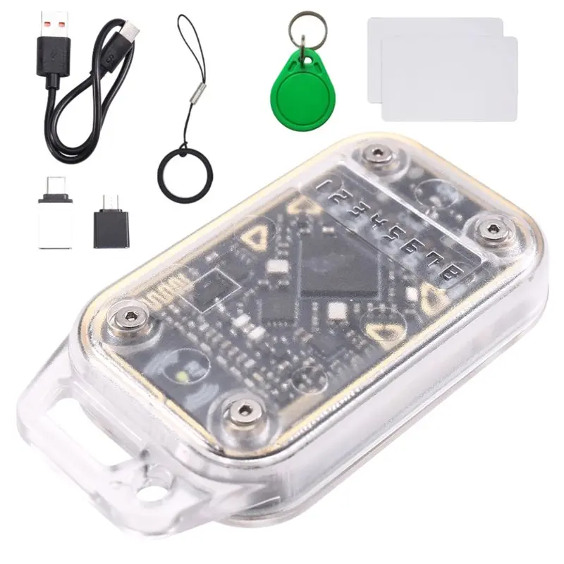 

FULL-Chameleon V3.0 RFID Smart Chip Reader Emulator +2XCUID Card/1XUID Keychain 125K 13.56Mhz ID IC Tag Copyer Read Writer