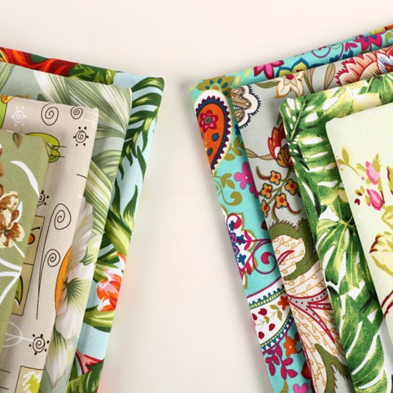 

Холщовая ткань по метрам для скатерти Чехлы для диванов Diy Шитье Ткань с цветочным принтом Цветы Зеленый Красный Текстиль Зима Утолщенный