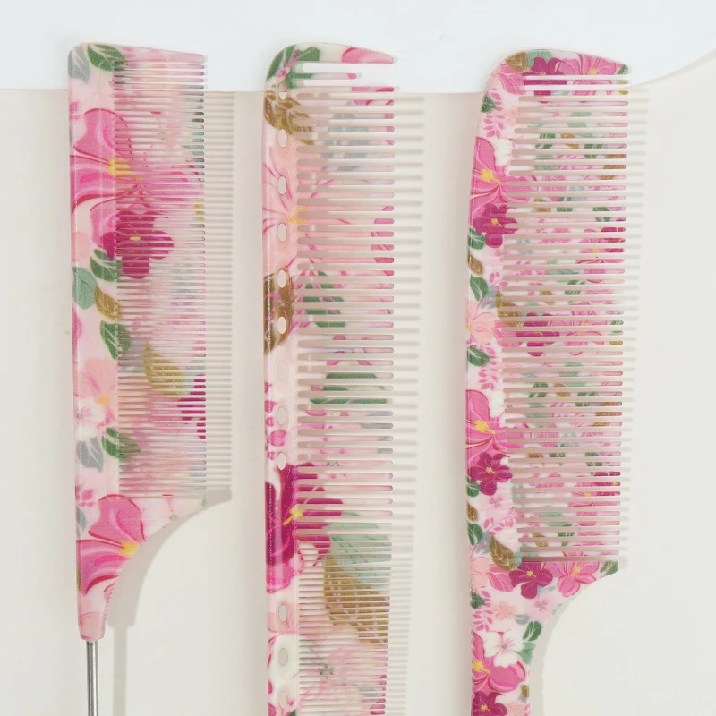 1Pc/3Pcs Hair Combs Set with Flower Pattern