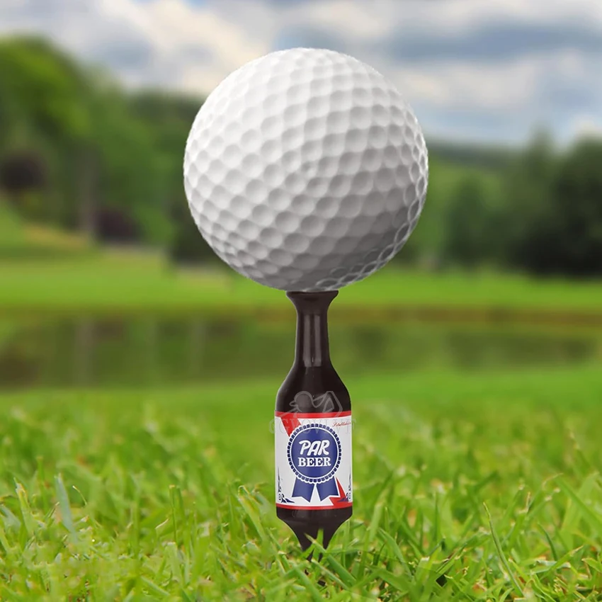 Golf Tees Beer Bottle Handmade Durable and Recyclable Plastic Golf Tee Accessories Funny Golf Gifts for Men Father Golfers