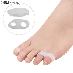 2pcs=1pair Hallux Valgus Silicone Corrector Gel Foot Care Toe Separator Little Finger Protector Bunion Straightener Pedicure