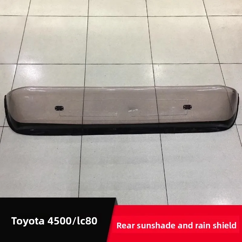 Suitable for Toyota 4500 LC80 Rear Glass Shading and Rain Shading, Transparent Rear Tailgate, No Punching on The Tail