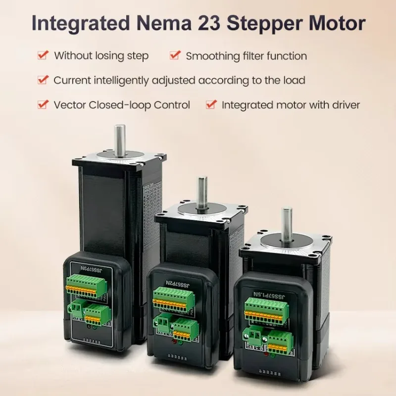 2N.m 4.2A 1.8 Degree Integrated NEMA 23 Closed Loop Stepper Motor for CNC, 3D Printer, AGV, AMR
