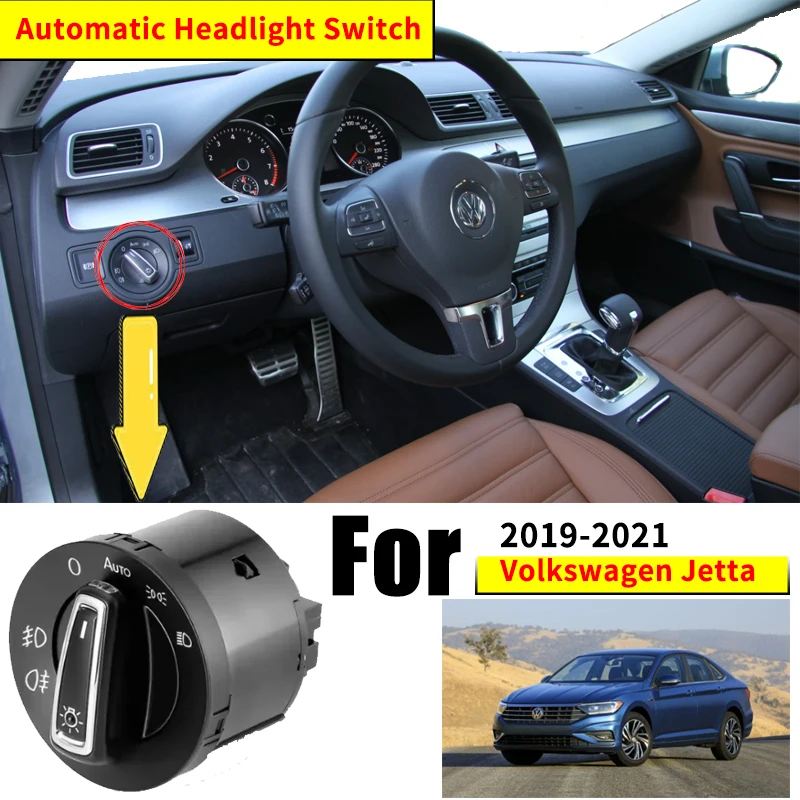 

Headlight Automatic Switch For Volkswagen VW Jetta A7 MK7 Vento 2019 2020 2021 Car Accessories Auto Interior Upgrade Modificati