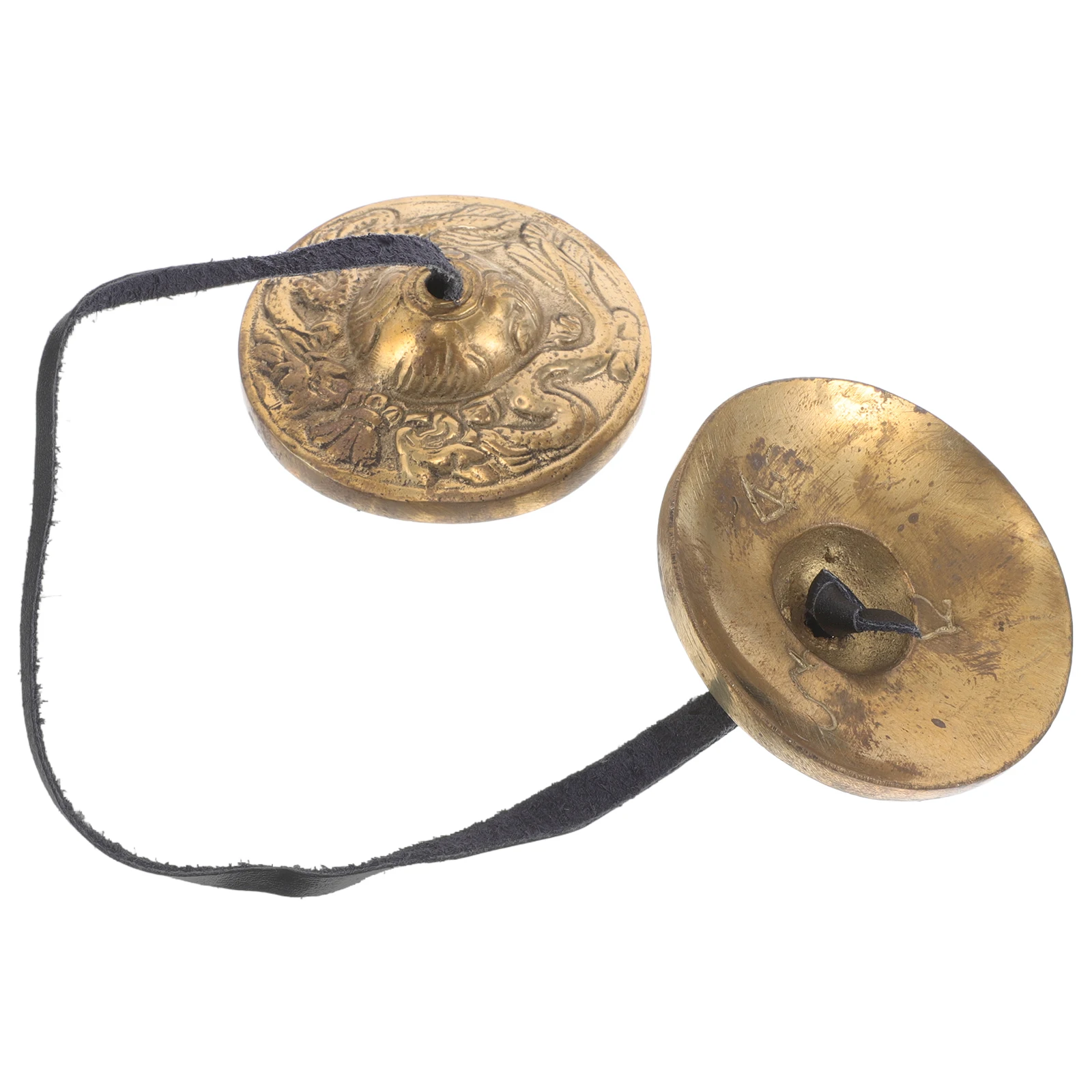 

1 Pair Brass Finger Cymbals Mini Hand Bells For Yoga Meditation Music Performance Ethnic Percussion Instrument Spiritual Sound