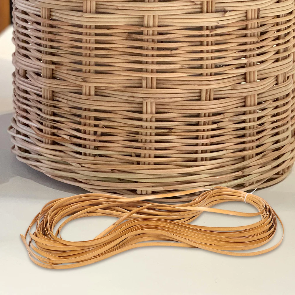 

2 Rolls Diy Flat Plastic Balcony Chair Repair Material Rattan Furniture Repair Kit Wood Grain Durable Pe Cane Webbing Chairs