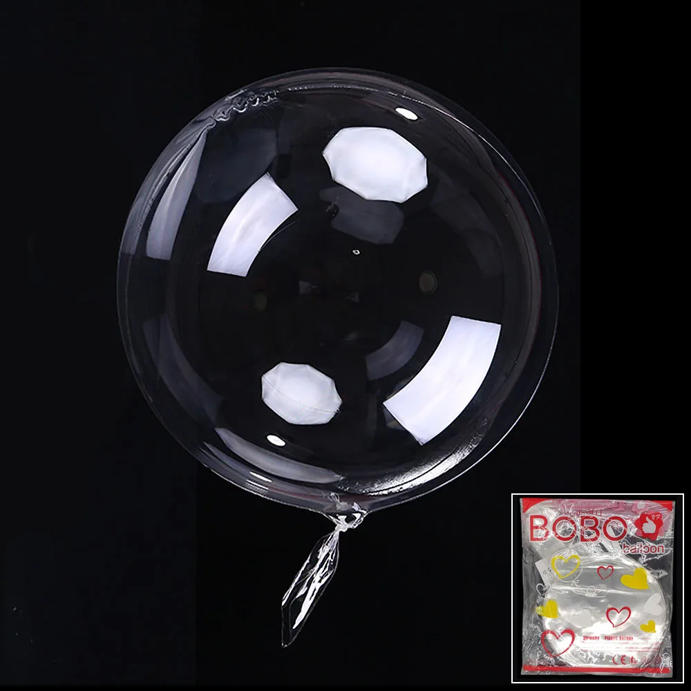 10 Stück 10/12/18/20/24/36 Zoll Transparente Bobo-Ballons Klare Bubble-Ballons für Hochzeit Geburtstagsfeier Dekoration Helium-Ballon – Detail 4