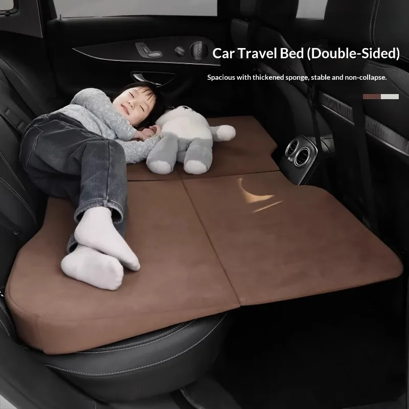 

Двусторонний надувной матрас для автомобиля, для заднего сиденья, портативный, непромокаемый, удобный, для быстрых поездок, кемпинга, автомобильные аксессуары
