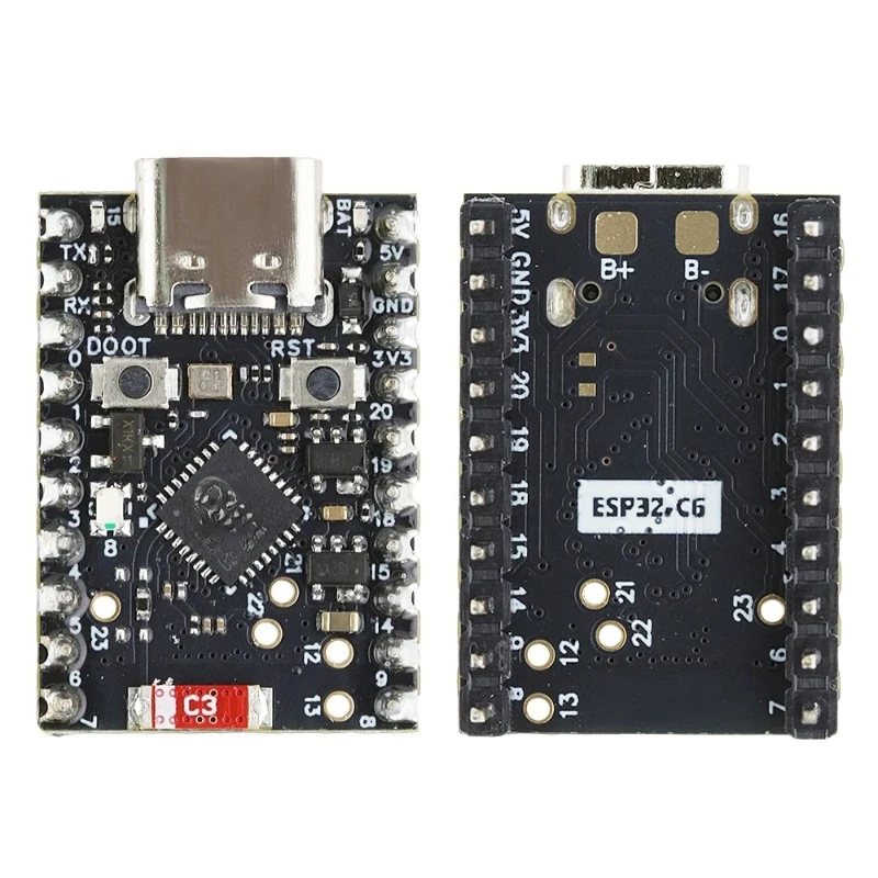 MINI ESP32-C6 Development Board C6 Soldered Kit Wifi6 N4 BT Module with Crystal Oscillator RISC-V 32-Bit 4MB FLASH Low Power