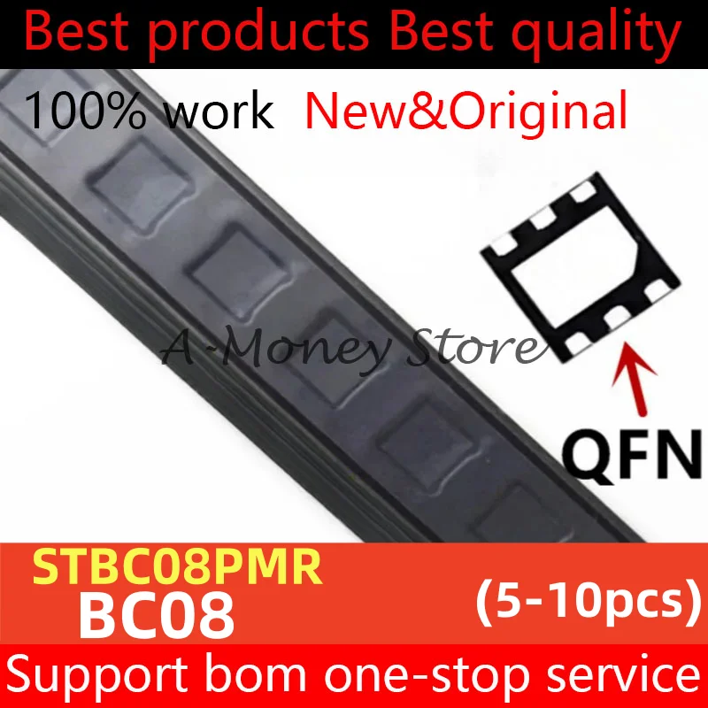 

(5-10pcs)BC08 STBC08 STBC08PMR QFN-6