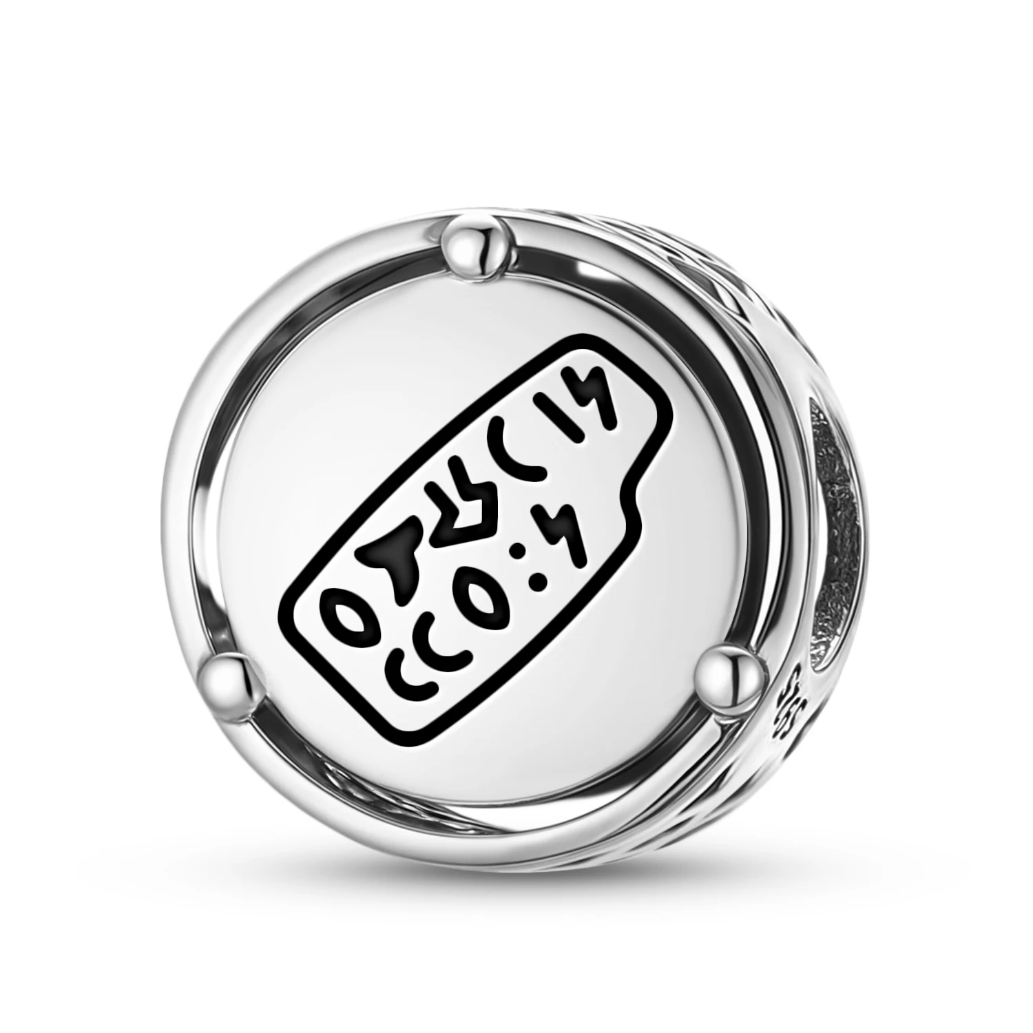 

Шарм из стерлингового серебра 925 пробы «Кохау ронгоронго» с изображением острова Рапа-Нуи, подходит для оригинальных браслетов, аксессуары для самостоятельного изготовления украшений, семейный бусинный шарм