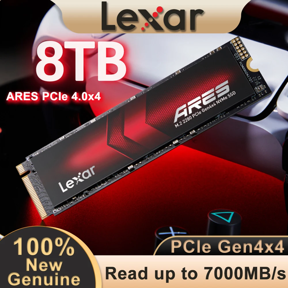 Lexar ARES 8TB PCIe 4.0x4 M.2 2280 SSD NVMe Internal Solid State