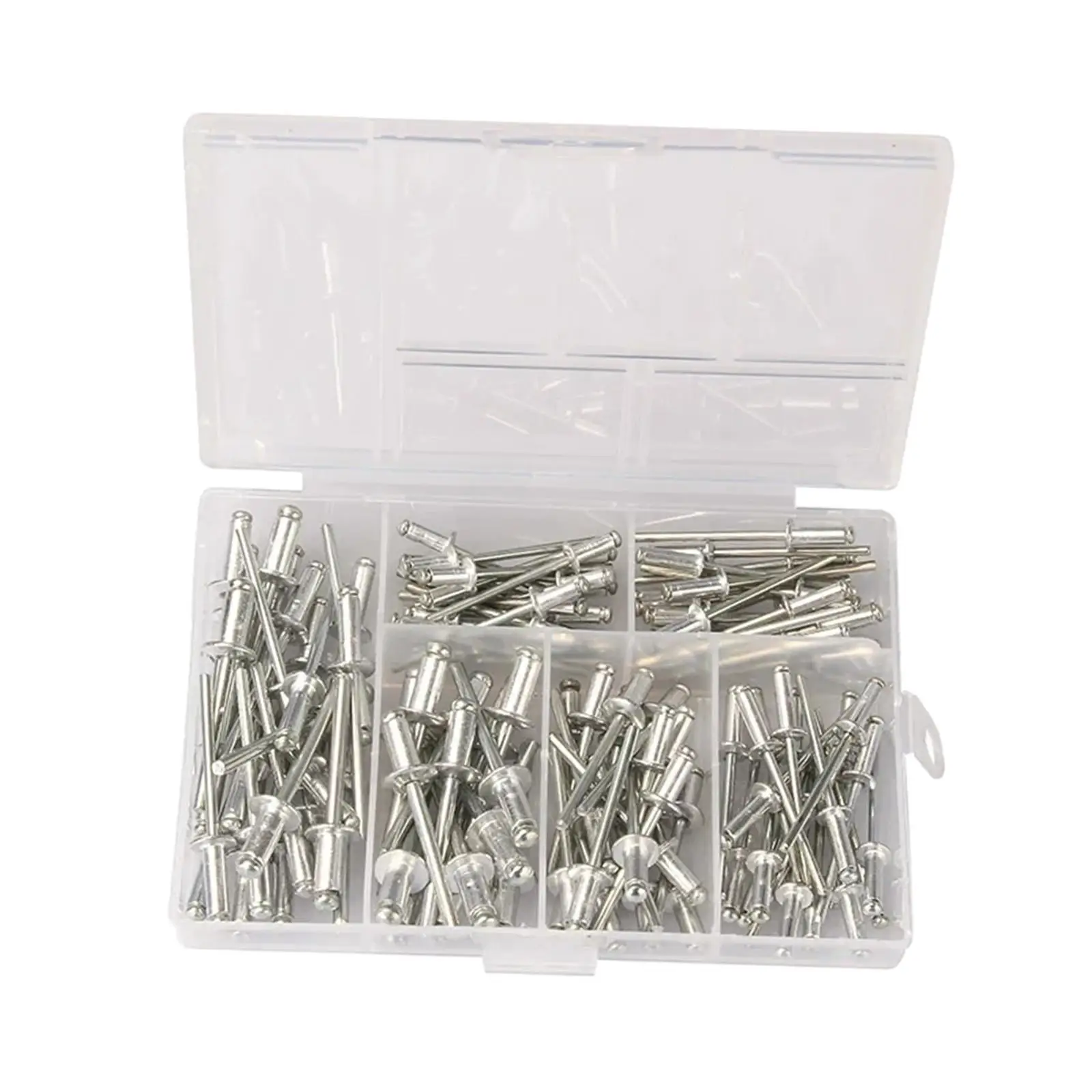 120Pcs Blind Rivets Open End Low Tensile and Shear Strength Portable M3.2 M4