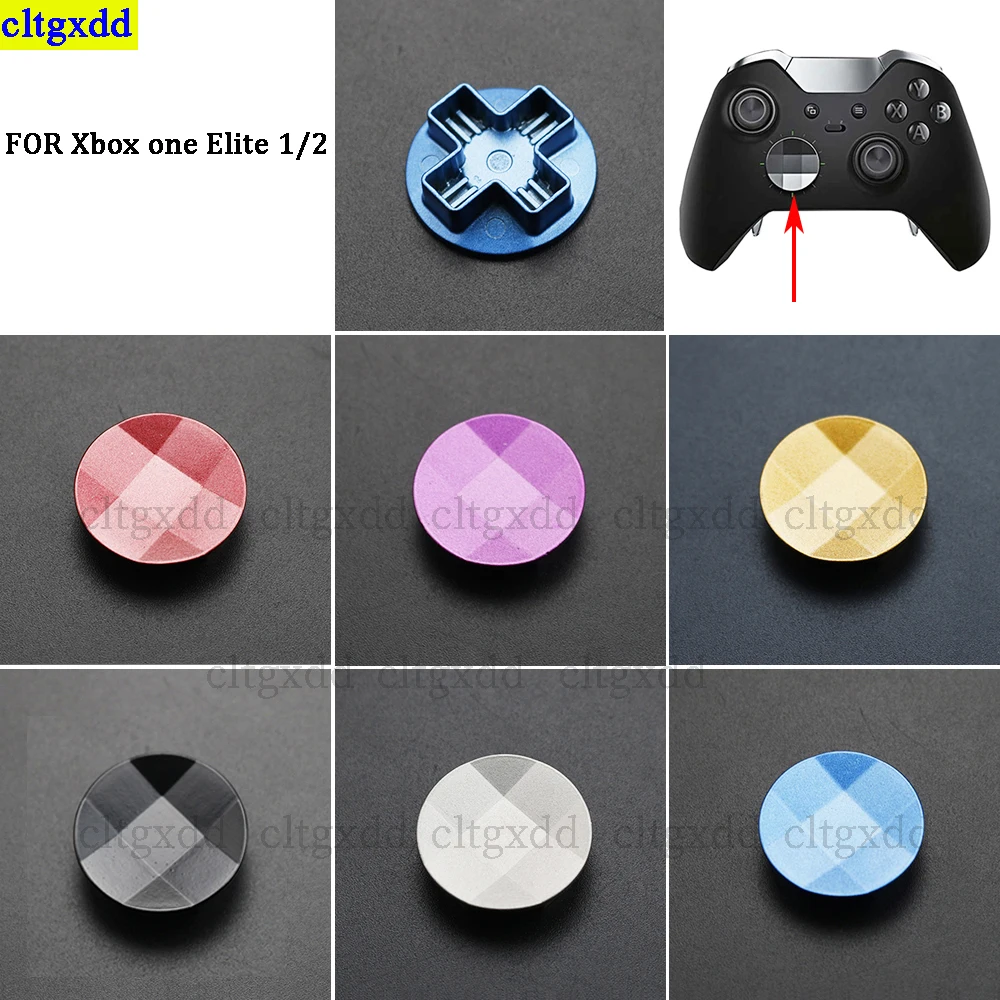 

Cltgxdd 1piece FOR Xbox One Elite Series 1/2 Controller Metal Circular Cross Direction Button Game Controller Repair Kit