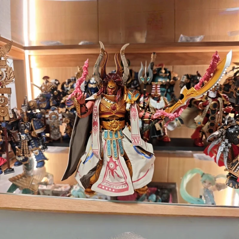 Dark Source 30K Magnus The Red Primarch Action Figure Thousand Sons Legioen met Cape 15th Legion Collectible Model Toy mantel