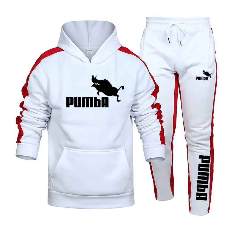 2023 Hot Sale Mens Tracksuit Hooded Sweatshirts and Jogger Pants High Quality Gym Outfits Autumn Winter Casual Sports Hoodie Set