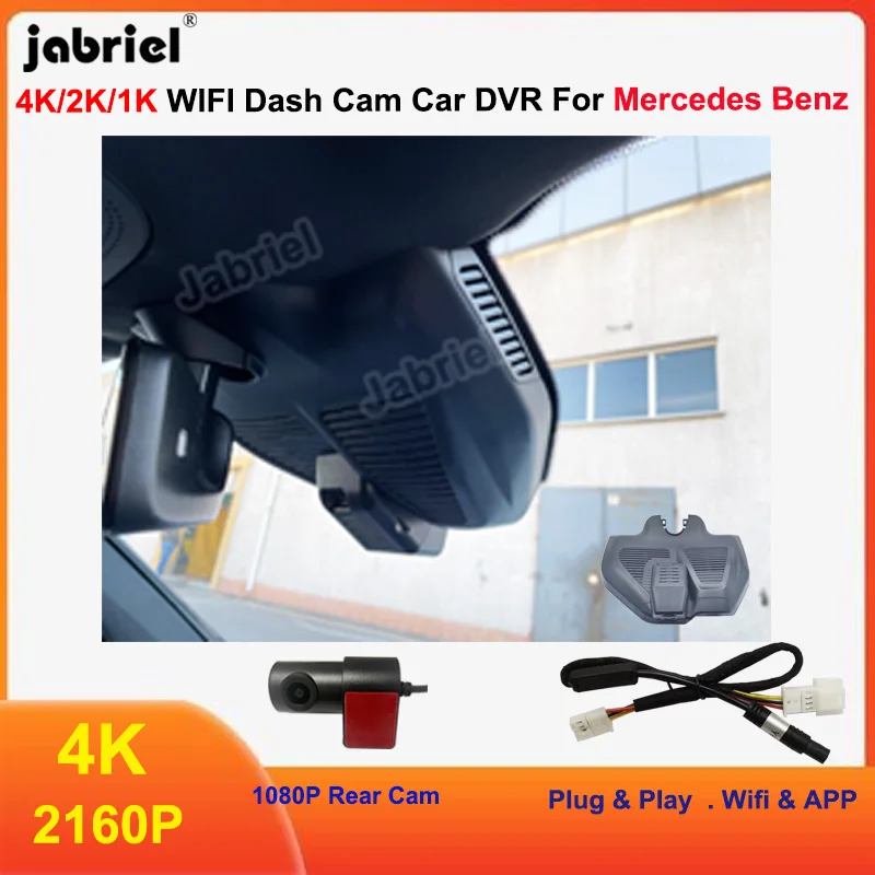 UHD 4K 2160P Wifi Car DVR Dash Cam for Mercedes Benz GLC300 GLC300d GLC300e GLC x253 c253 AMG GLC43 GLC63 EQC400 2019 2020 2021