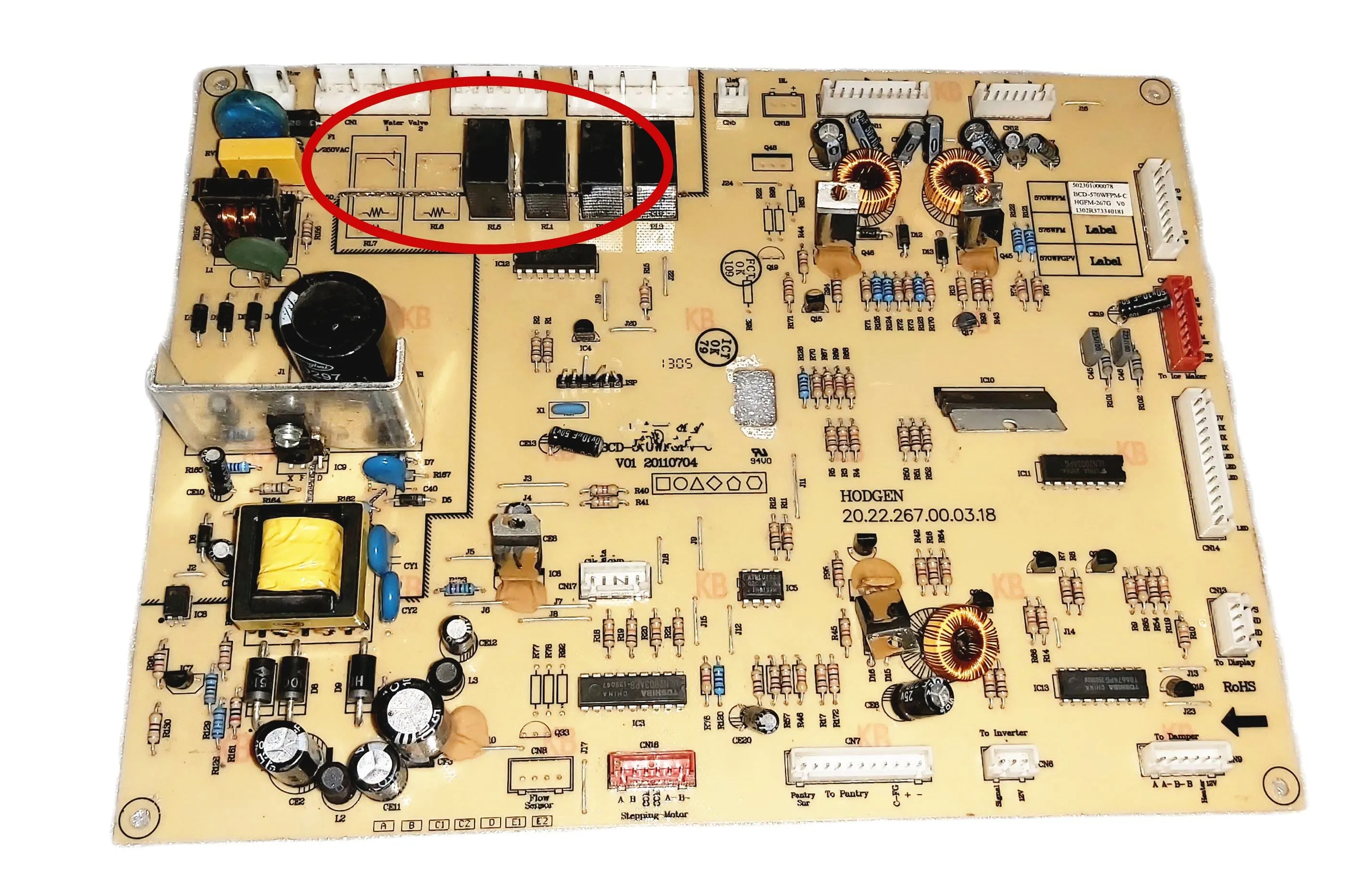 good for Midea refrigerator computer board part BCD-570WFPM 502301000078 part