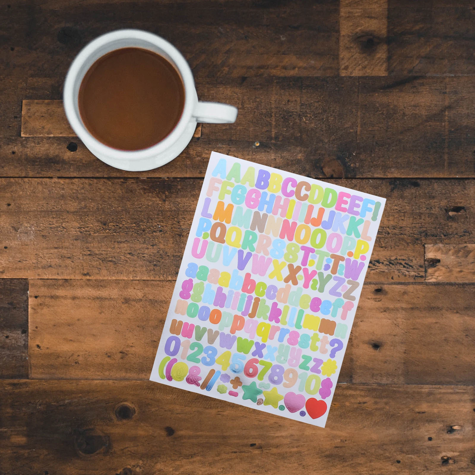 

10pcs Alphanumeric Stickers Colorful Vinyl Letters Numbers for Scrapbooking DIY Crafts Self Adhesive Lettering Stickers