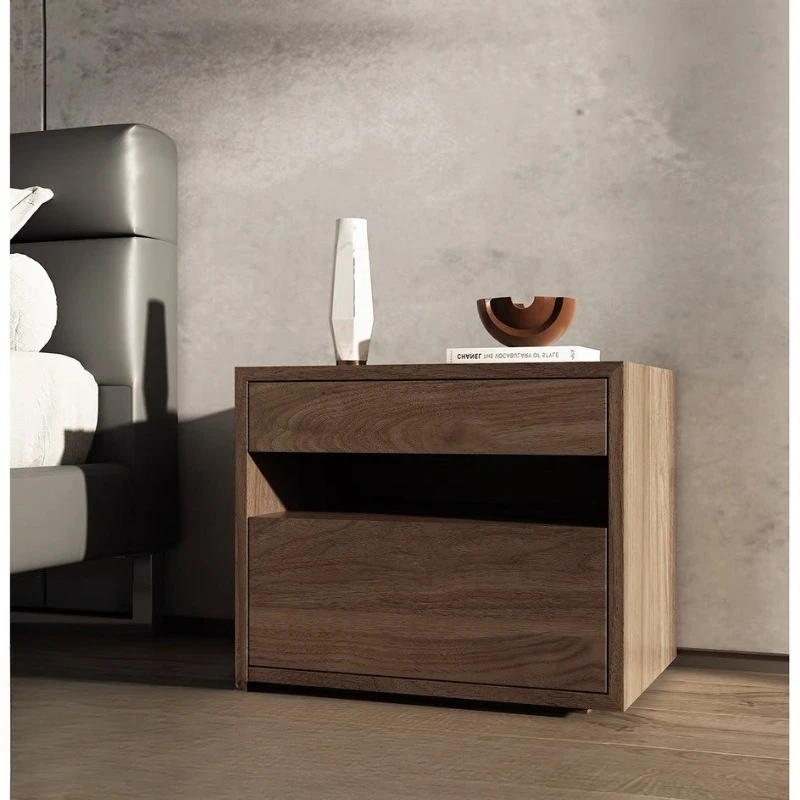 

North American Black Walnut Modern Simple Bedroom Bedside Table
