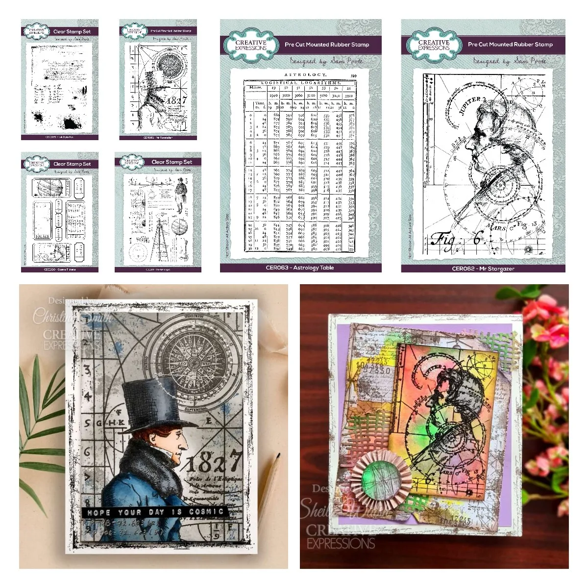 

2024 new Hallowmas Scrapbook Stencils Mr Foreteller Cosmo Tickets the Astrologist Clear Stamp Set DIY Gift Card Crafts Cuts Dies