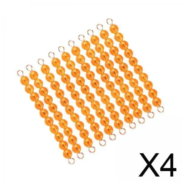 

Монтессори-набор: счетные бусы-цепочки, развивающие математические игрушки для детей, красочные цифры, обучающий материал