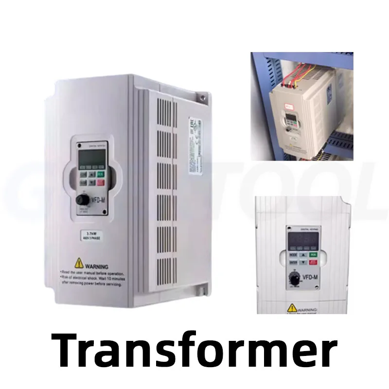 Inverter Frequency Converter Ultra-low Noise Miniature Three-phase 220V 380V 0.4/1.5/2.2/kw Speed Regulating Inverter