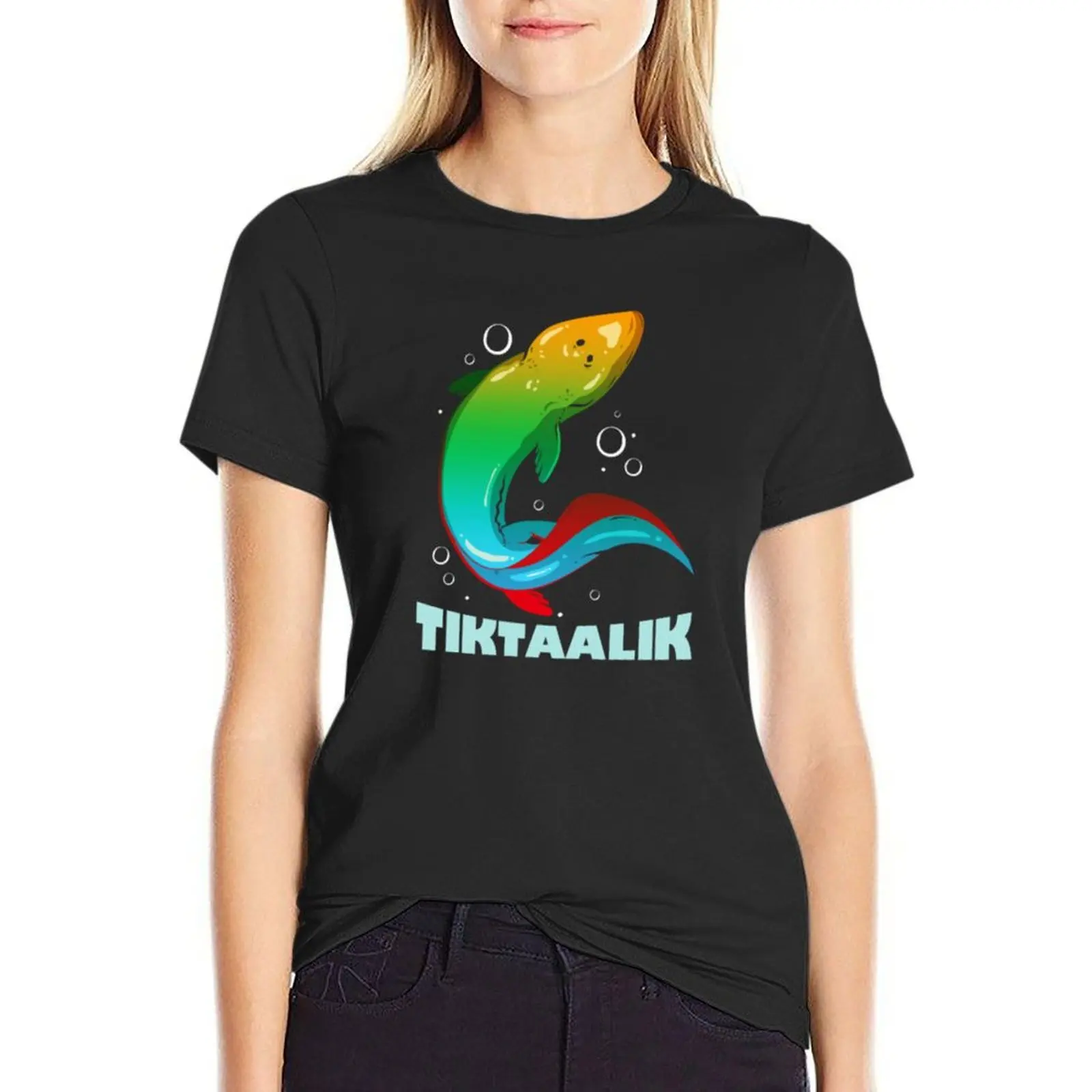 

TIKTAALIK T-Shirt funnys animal print Blouse woman t shirt