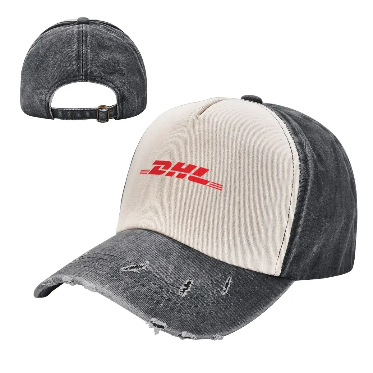 DHL Express-gorras de béisbol de algodón para exteriores, sombrero informal ajustable, protector solar