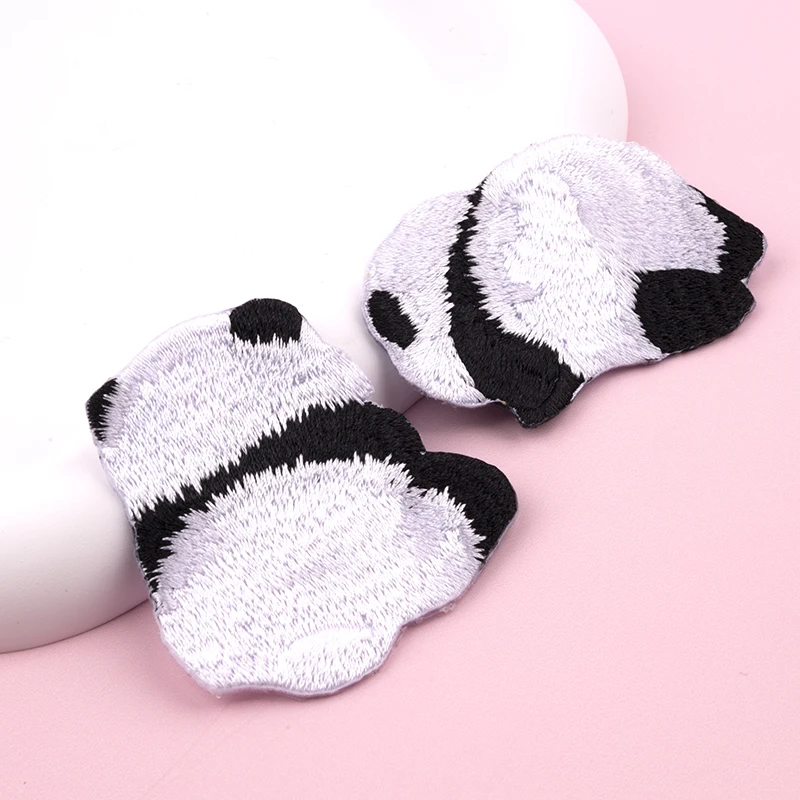 Cute Animal Patch per vestiti ricamo Iron-on Cartoon Panda Patch Babys abbigliamento Hand Book zaino adesivi decorativi fai da te