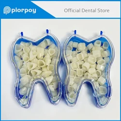 PIORPOY 50 Pcs/Box Dental Temporary Crown Kit Anterior Front Molar Posterior Teeth Veneers Dentistry Tooth Whitening Tools