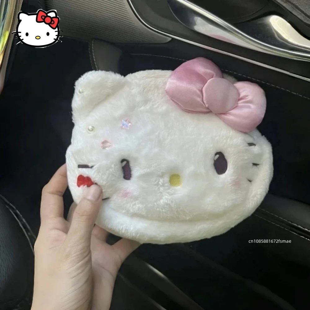 

Sanrio Plush Coin Purse Cute Cartoon Hello Kitty My Melody Pochacco Plush Pencil Case Cosmetic Bag Plushies Toy Girl&Child Gifts