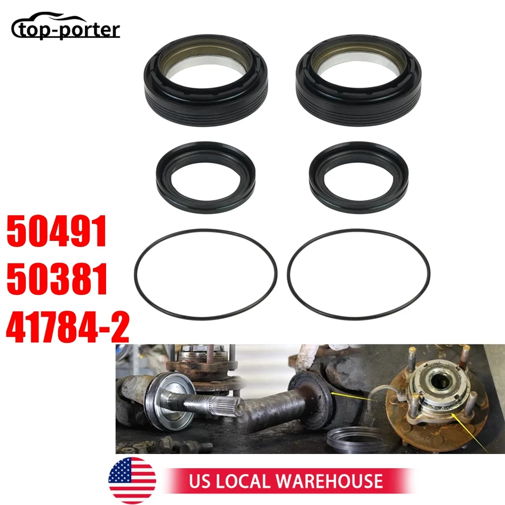 

50491 50381 41784-2 Комплект уплотнений вакуумного кулака переднего моста и трубки для Ford Super Duty Excursion F250 F350 F450 F550 Dana 50 60