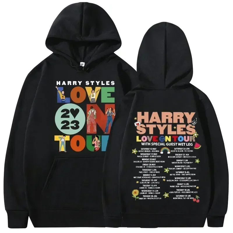 Harajuku Hip Hop Oversized Hoodies Unisex Y2k Clothes Long Sleeve Hooded Sweatshirts Streetwear 3XL Love on Tour Concert Hoodie