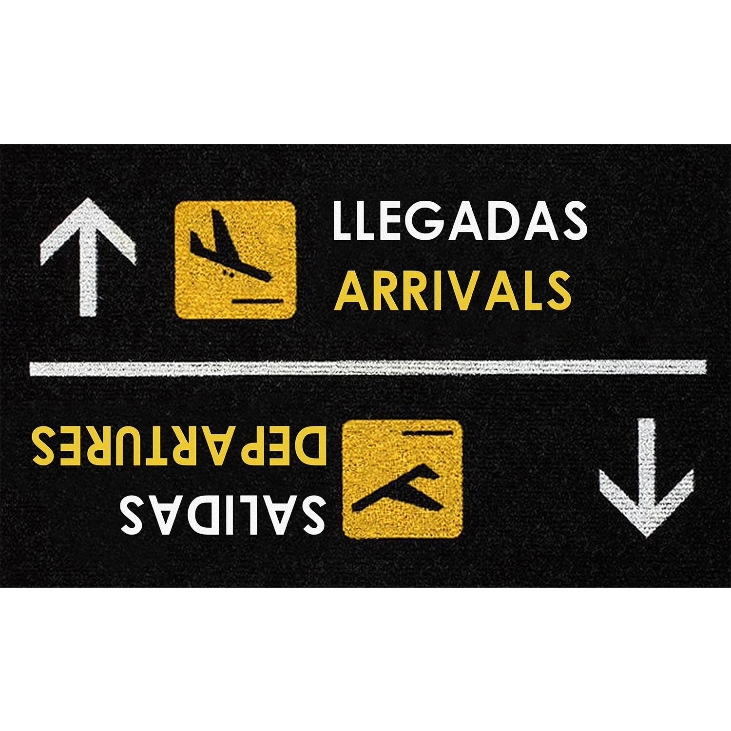 

Spanish Llegadas Salidas Doormat Arrival Departure Rubber Anti-Slip Funny Mats Entryway Door Mat Travel Lover Welcome Mat