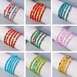Bohemia Multilayer Handmade Colorful Beads Bracelet for Women Girls Party Festival Jewelry Decoration