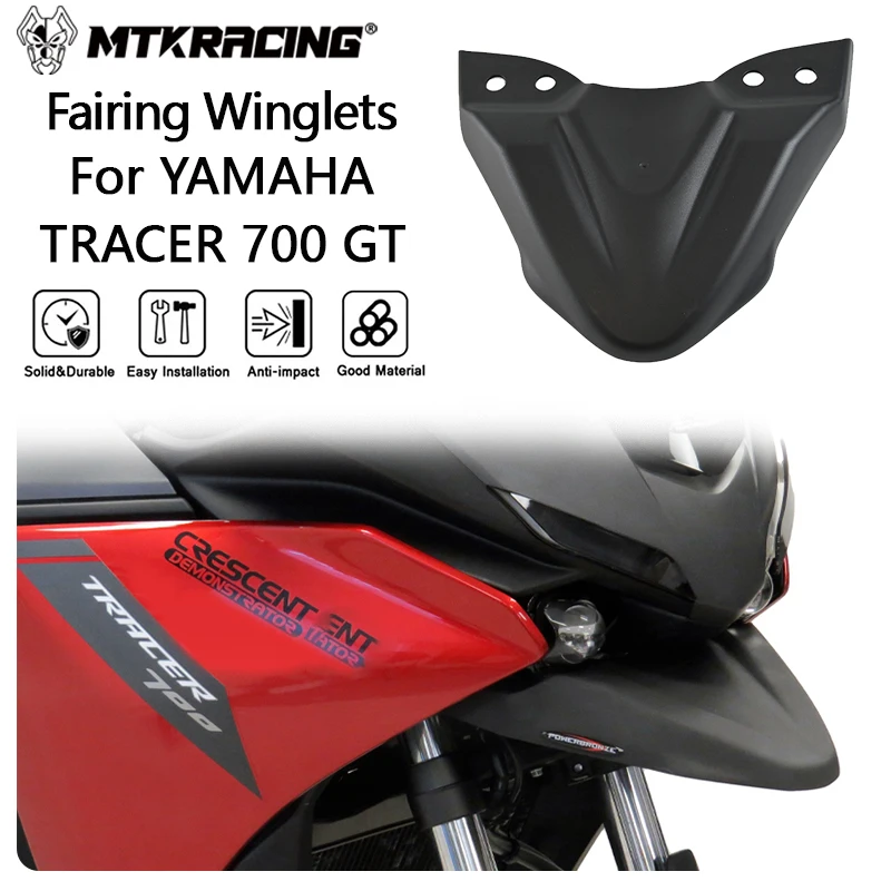 MTKRACING deflektor pro YAMAHA TRACER 700/700 GT 16-21 zobák nos kužel prodloužení obal přední kolo kapotáž winglets extender cowl