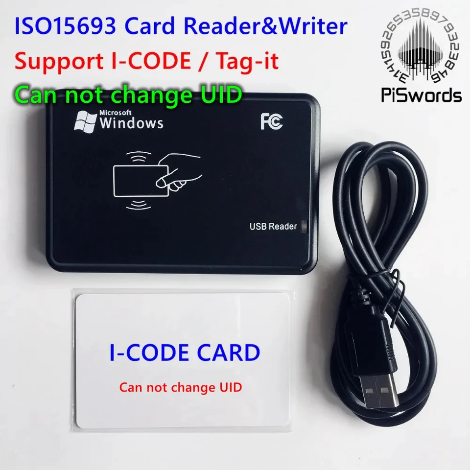 ISO15693 13.56MHZ RFID NFC ICODE Card Reader Writer Programmer