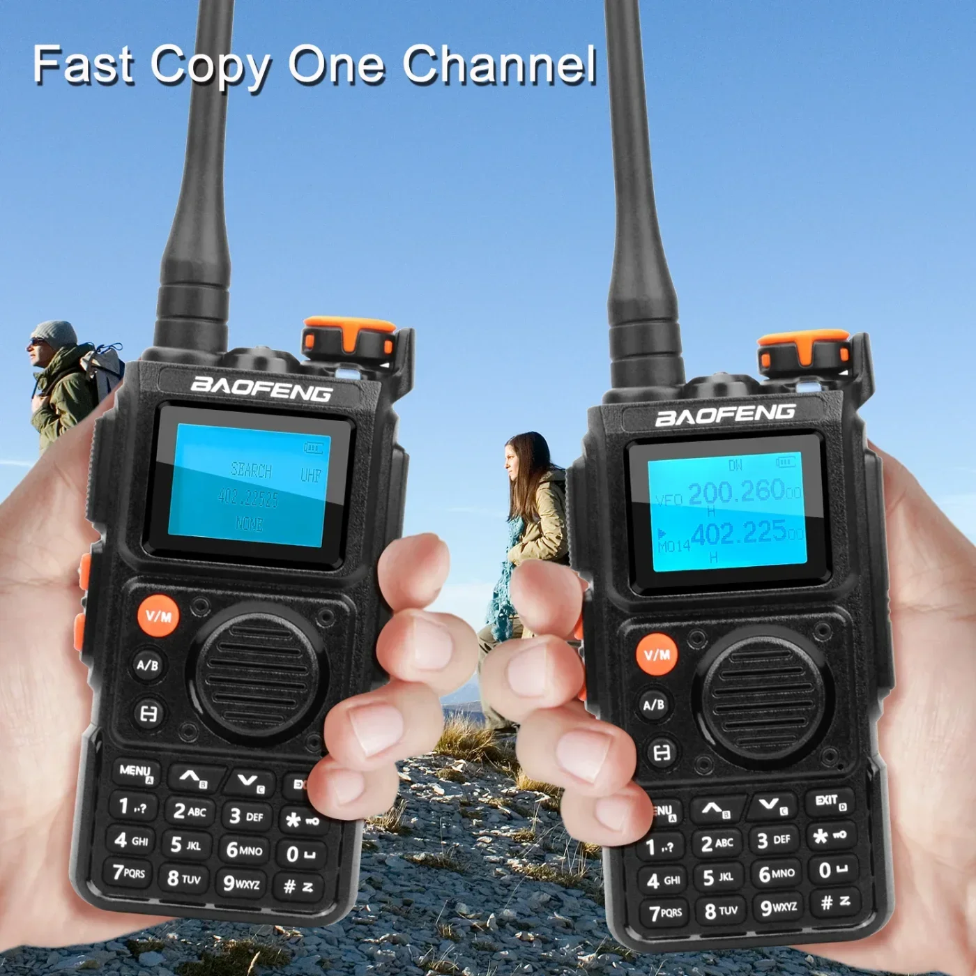 바오펑 무전기 K6 항공기 다중 밴드 999채널 5W 1.44인치 화면 무선 주파수 복사 1750Hz 노이즈 캔슬 듀얼 웨이트 FM 라디오