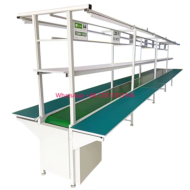 Low Noise PU PVC carbon steel stainless steel belt conveyor for Electronics Factory