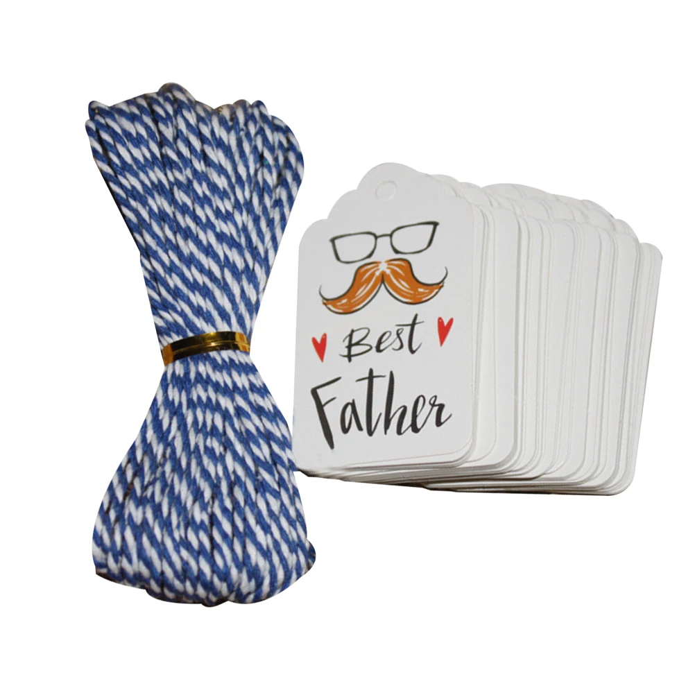 علامة هدية عيد الأب، علامات تزيين يدوية ورقية لسعر الملابس، بطاقات الطلاب، أغطية الكب كيك، علامات تعليق المرجعية