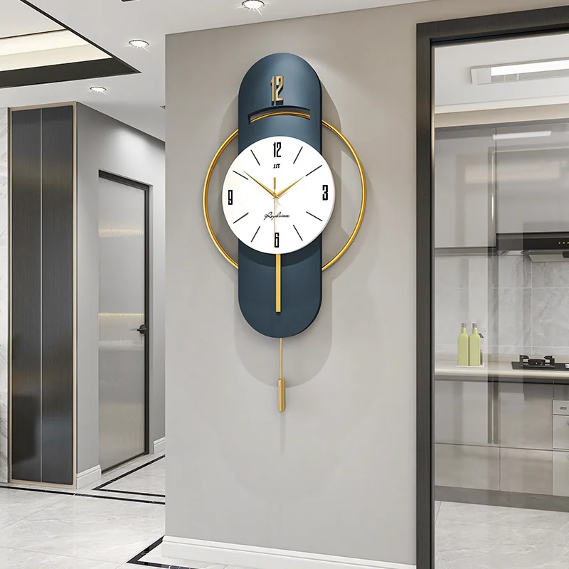 Wanduhr Wohnzimmer High-End Mode Luxus, hängende Uhr Heimdekoration kreative Wanduhr