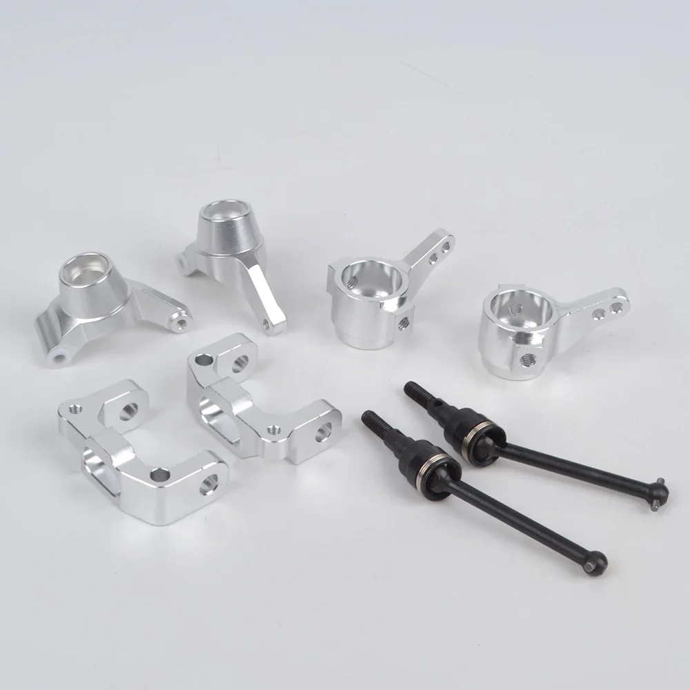 Aluminum Swing Shaft/Front Rear Upright Arm/C-Hub Set for Tamiya TA02/TA02SW Upgrades Parts