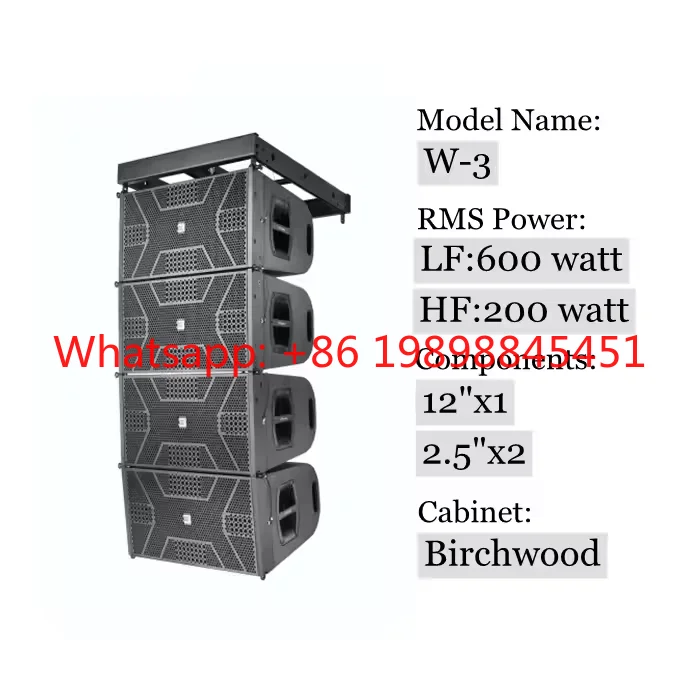 Two-Way Outdoor Line Array Active Speakers Audio 12 Inch Sound System