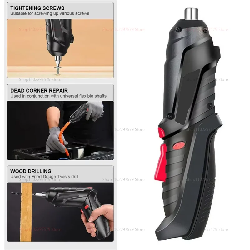 47 шт., перезаряжаемый аккумуляторный электрический набор отверток 36 В, литиевая батарея, складная электрическая дрель, набор инструментов для домашнего ремонта